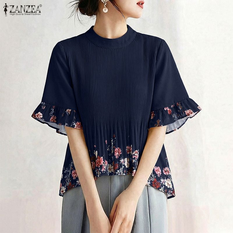 Romper Floral Print - بلوزة نسائية صيفية من ZANZEA بتصميم