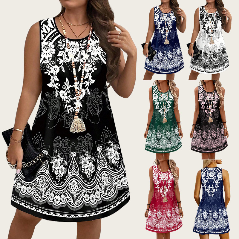 Romper Floral Print - فساتين بأسلوب عرقي عتيق صيف 2026