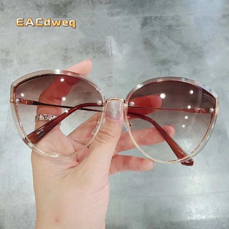 Sunglasses Cat Eye - نظارات شمسية نسائية عالية الجودة بدون