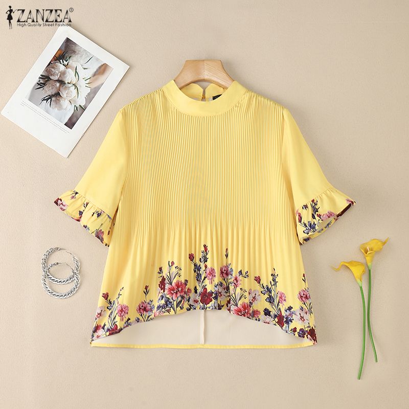 بلوزة نسائية صيفية من ZANZEA ب - مراجعة Romper Floral Print وسعره