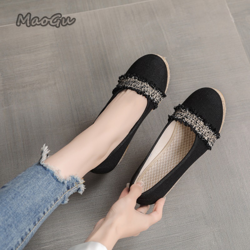 أحذية إسبادريل نسائية بكعب عري - مراجعة Wedge Espadrille Women وسعره