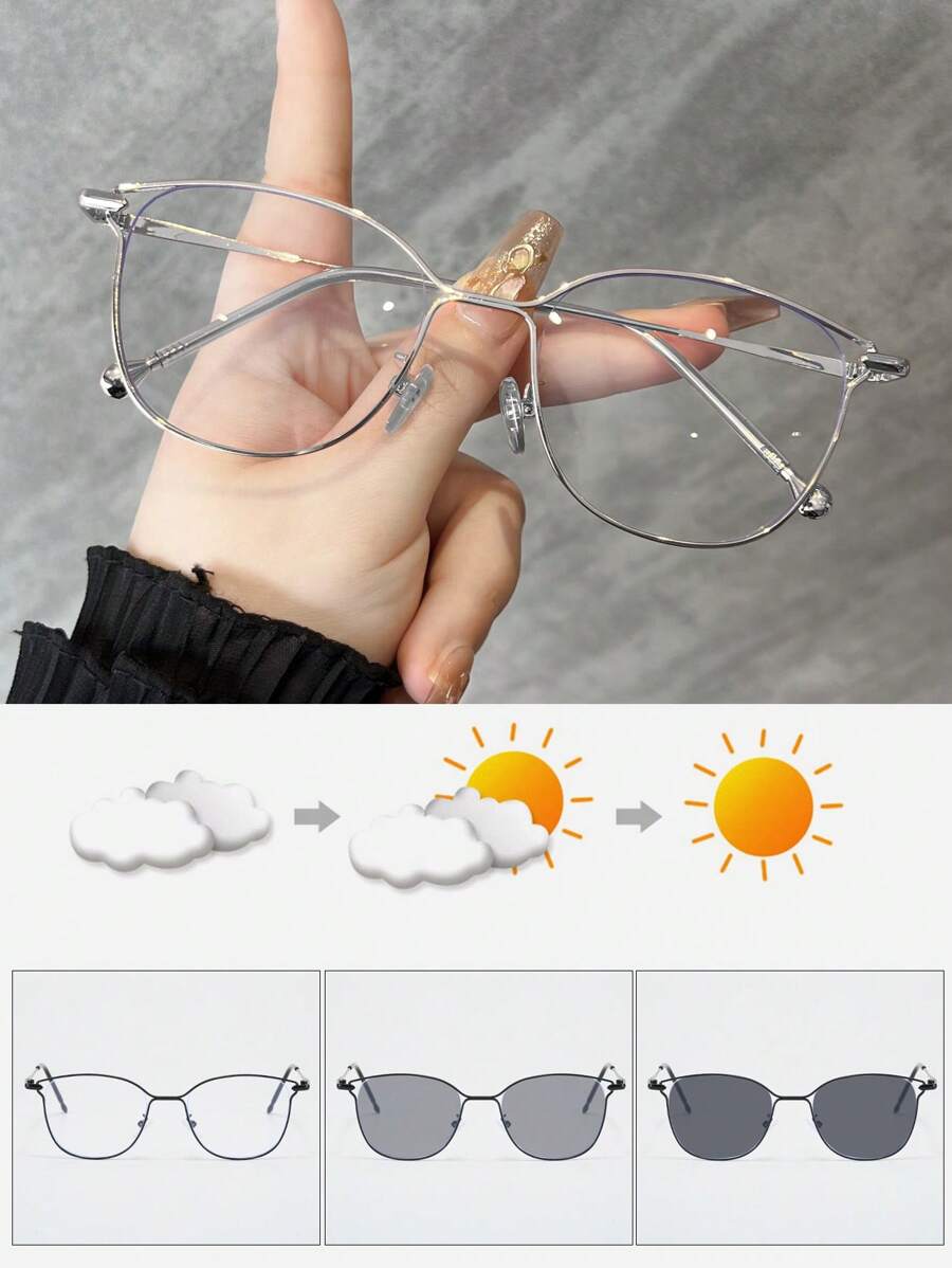 مرآة معدنية خفيفة الوزن بإطار  - مراجعة Sunglasses Cat Eye وسعره