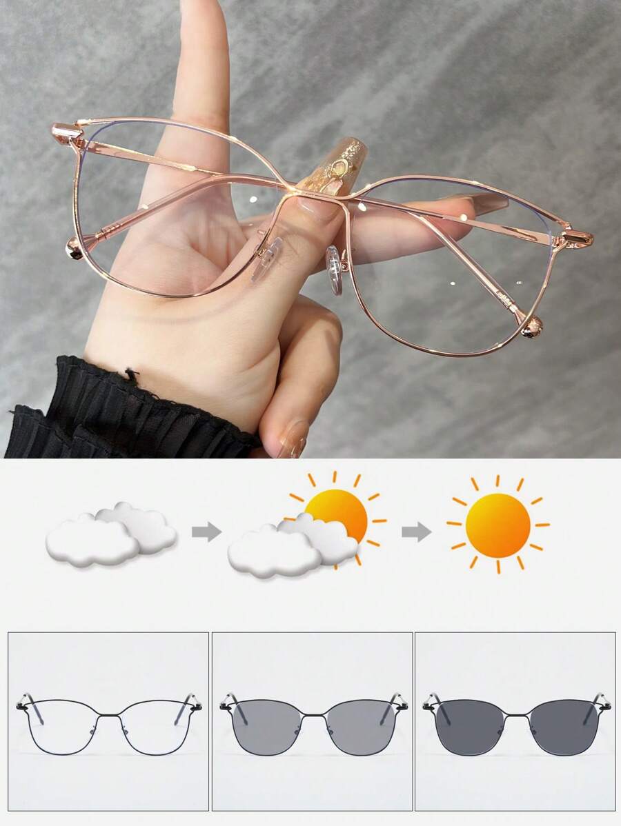 مرآة معدنية خفيفة الوزن بإطار  - مراجعة Sunglasses Cat Eye وسعره