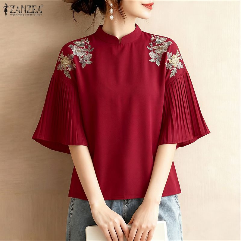 بلوزة زانزيا صيفية 2026 بطبعة  - مراجعة Romper Floral Print وسعره