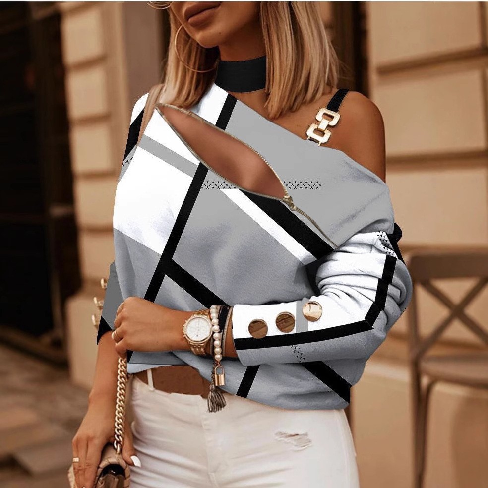 بلوزة نسائية بكتف مكشوف مع تفا - مراجعة Blouse Off Shoulder وسعره
