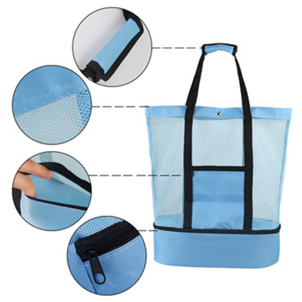 حقيبة تبريد حرارية متعددة الوظ - مراجعة Tote Bag Beach وسعره