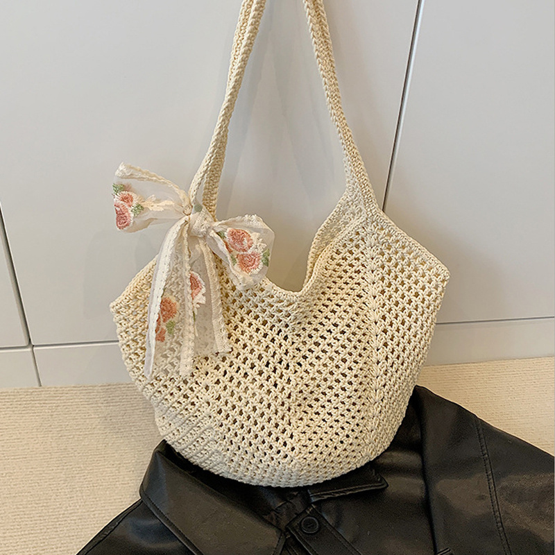 حقائب يد نسائية صيفية من الدان - مراجعة Crochet Bag Raffia وسعره