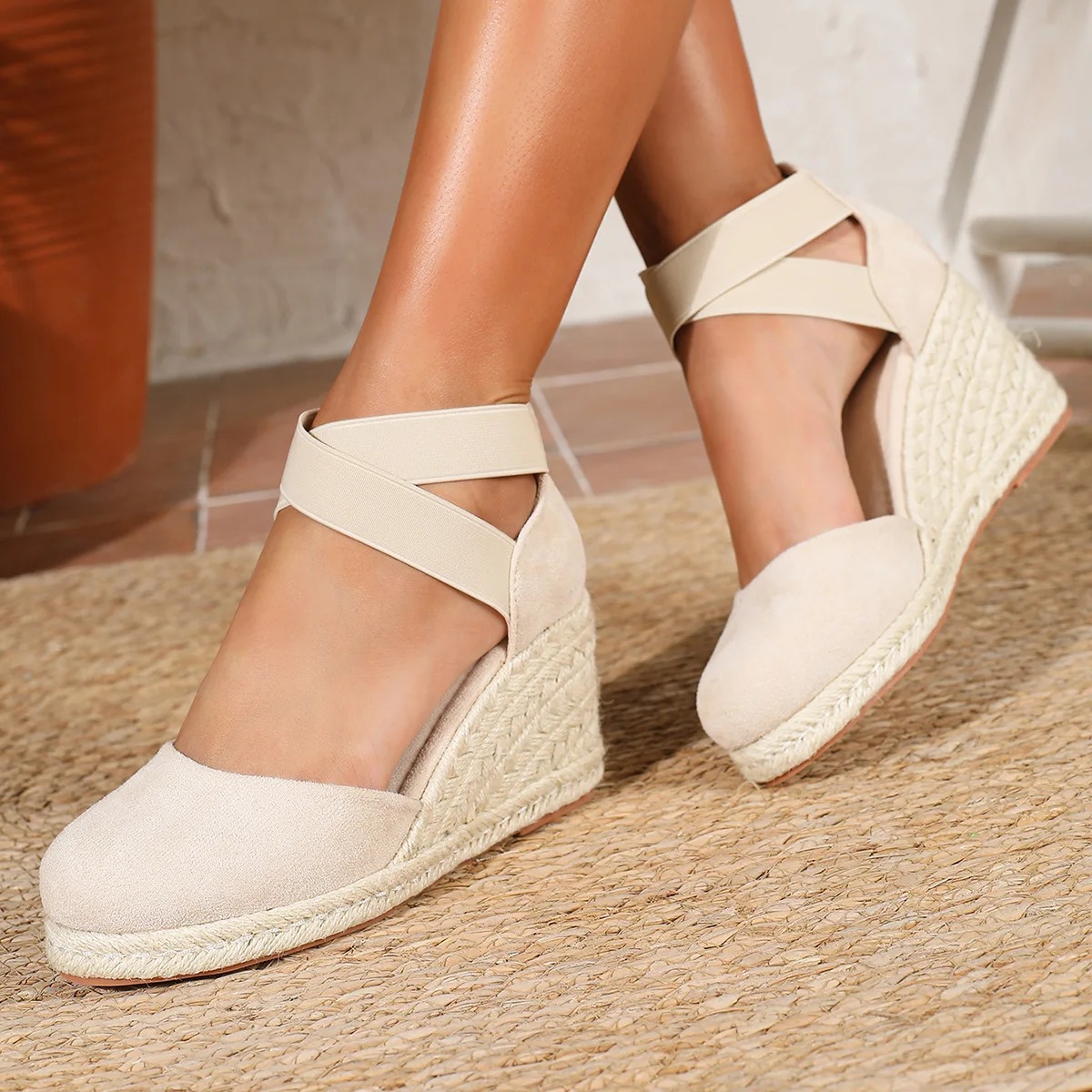صنادل إسبادريل نسائية بكعب ويد - مراجعة Wedge Espadrille Women وسعره