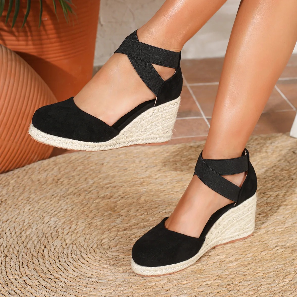 صنادل إسبادريل نسائية بكعب ويد - مراجعة Wedge Espadrille Women وسعره