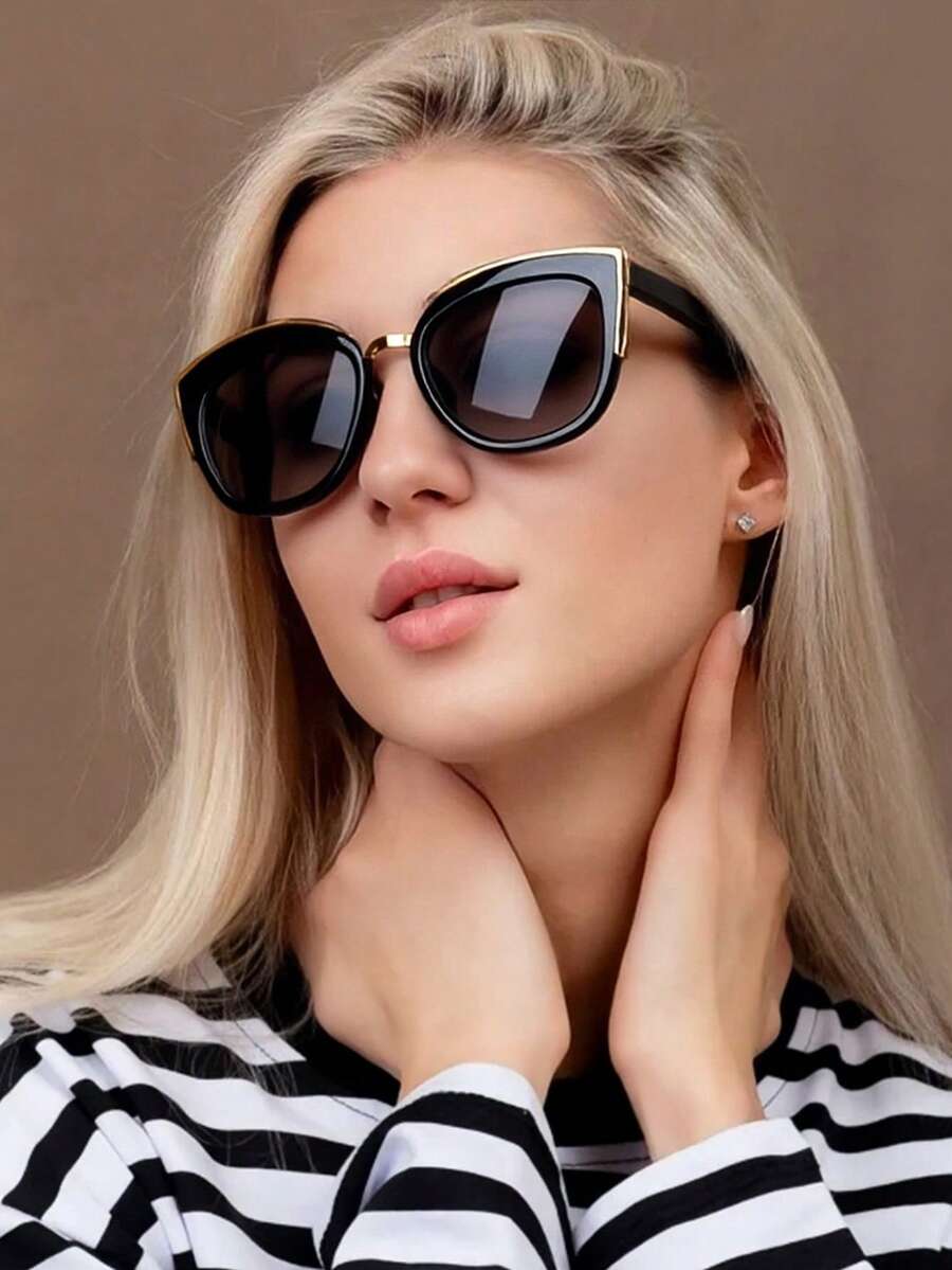 1/2/3/4 قطع نظارات نسائية بإطا - مراجعة Sunglasses Cat Eye وسعره