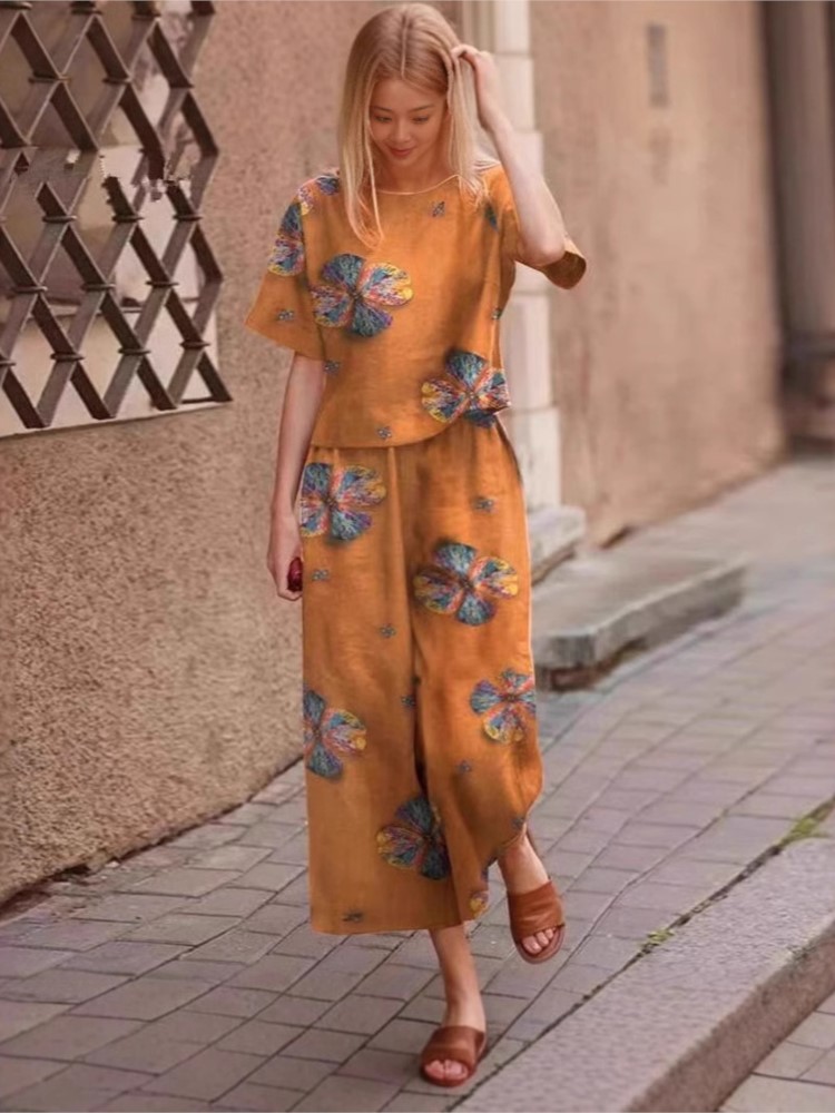 2025 ربيع وصيف جديد حجم كبير 2 - مراجعة Linen Pant Wide وسعره