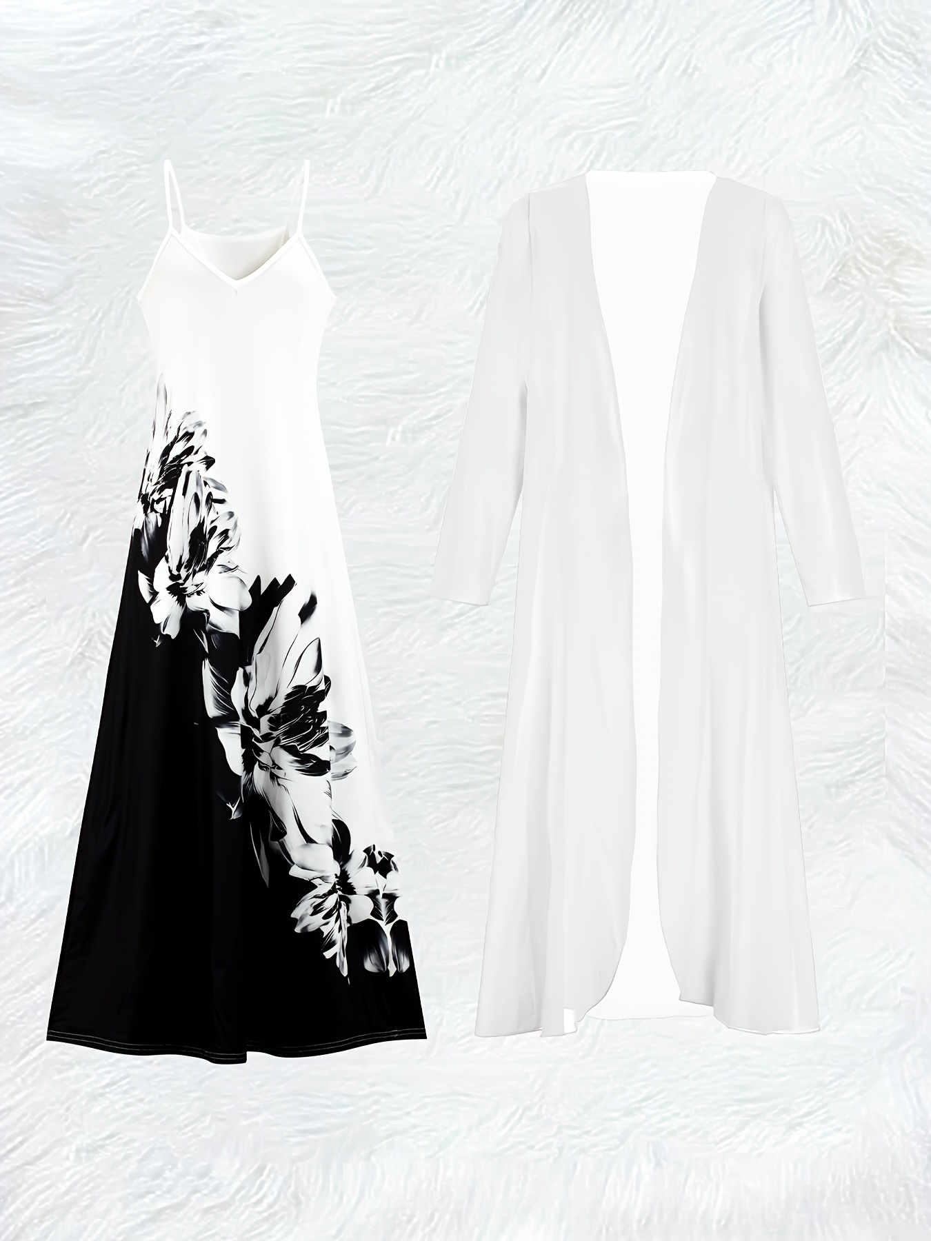 طقم فستان كاجوال بأكمام طويلة  - مراجعة Romper Floral Print وسعره