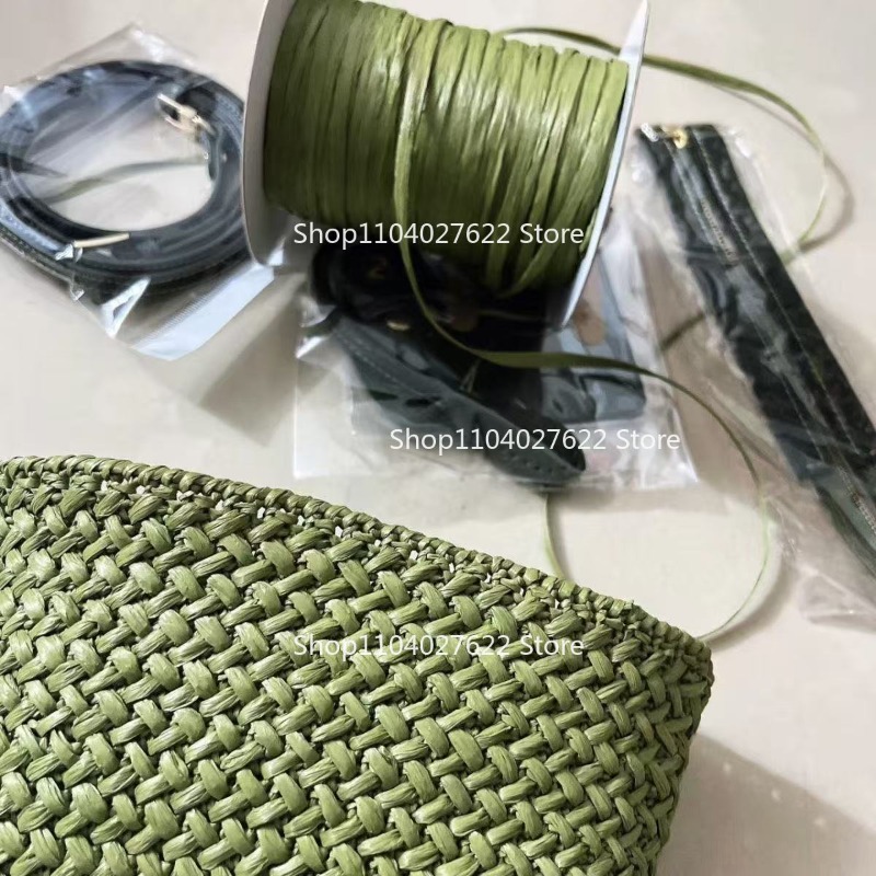 خيط عشب الرافيا غير اللامع 120 - مراجعة Crochet Bag Raffia وسعره