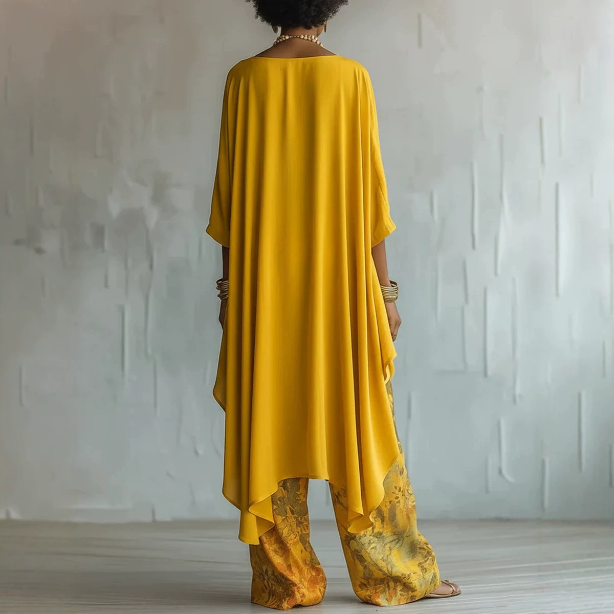 طقم نسائي من قطعتين من الكتان، - مراجعة Linen Pant Wide وسعره