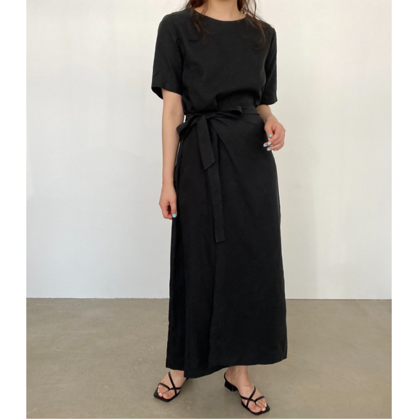 فستان أنيق من القطن والكتان مع - مراجعة Linen Dress Wrap وسعره