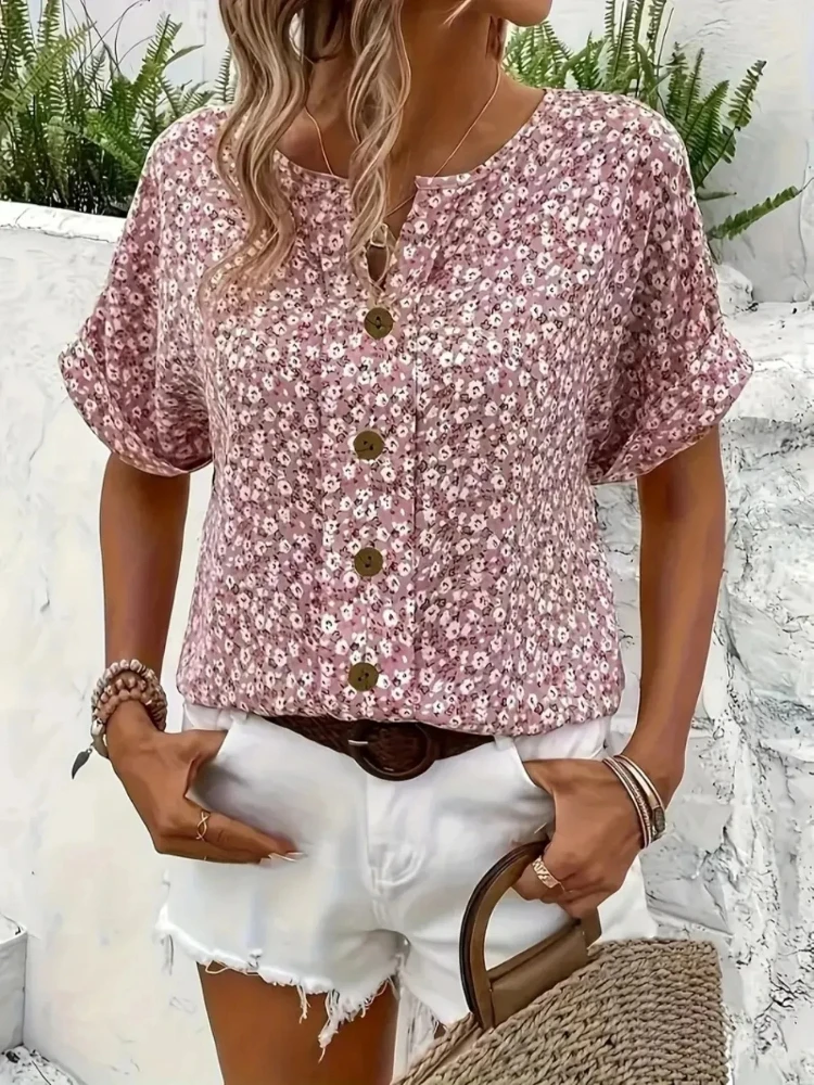 قمصان نسائية مقاس كبير 2025 لر - مراجعة Romper Floral Print وسعره