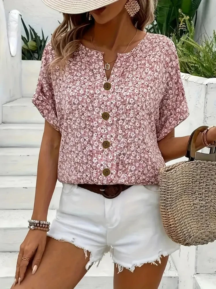 قمصان نسائية مقاس كبير 2025 لر - مراجعة Romper Floral Print وسعره