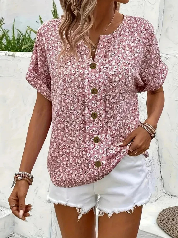 قمصان نسائية مقاس كبير 2025 لر - مراجعة Romper Floral Print وسعره