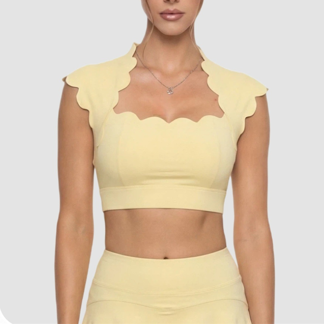 صدرية رياضية نسائية بتصميم ممو - مراجعة Crop Top Crochet وسعره