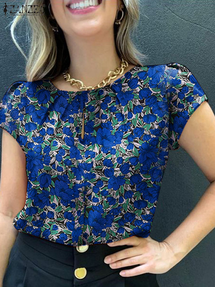 ZANZEA-بلوزة بوهيمية مطبوعة با - مراجعة Romper Floral Print وسعره